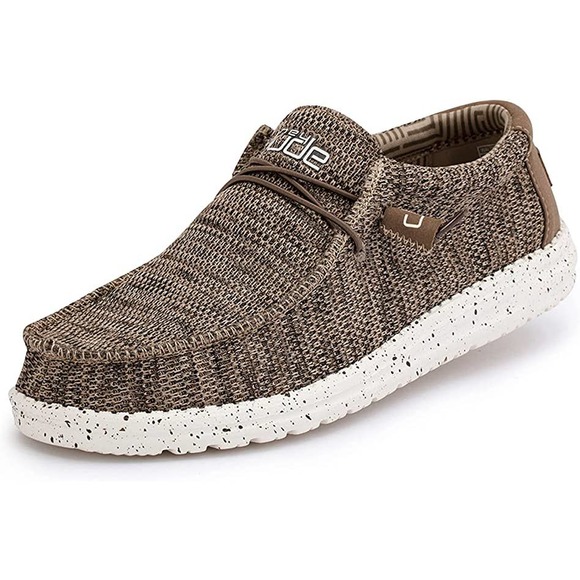 Hey Dude Men's Wally Sox Brown Size 12 | Loafers | Comfortable & Light-Weight - Picture 1 of 15